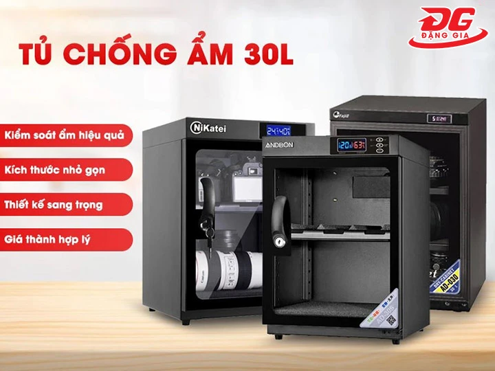 ưu điểm của tủ chống ẩm 30 lít