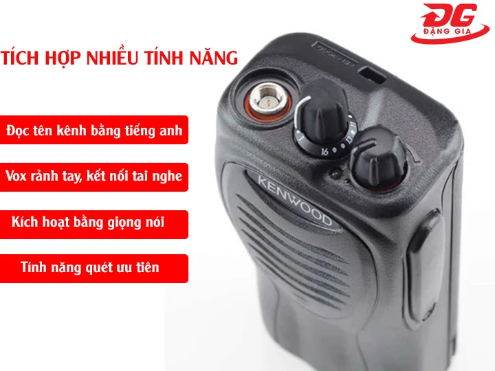 Bộ đàm cầm tay Kenwood TK-2207G tích hợp nhiều tính năng