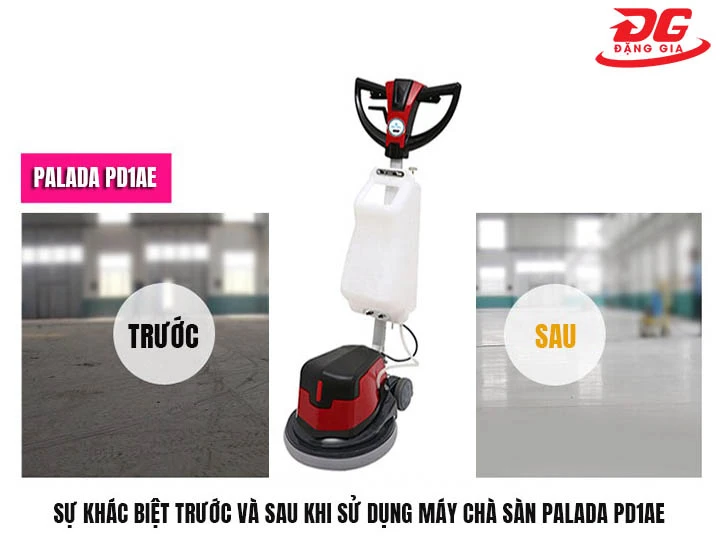 Máy chà sàn Palada PD1AE làm sạch hiệu quả
