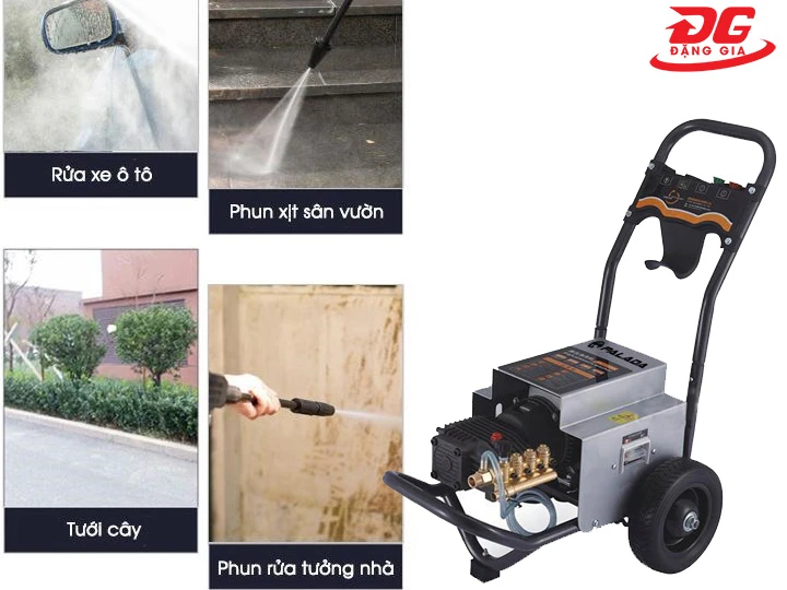 ứng dụng máy rửa xe Palada PD 70/1.8