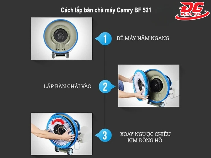 cách dùng máy chà sàn Camry BF521
