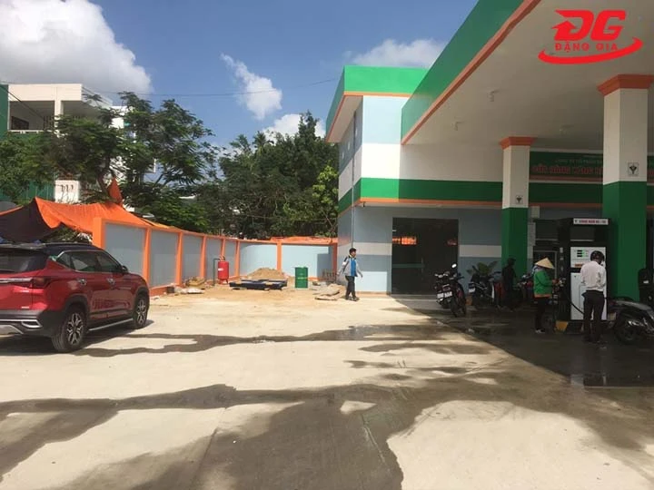 Mô hình rửa xe máy kết hợp cây xăng