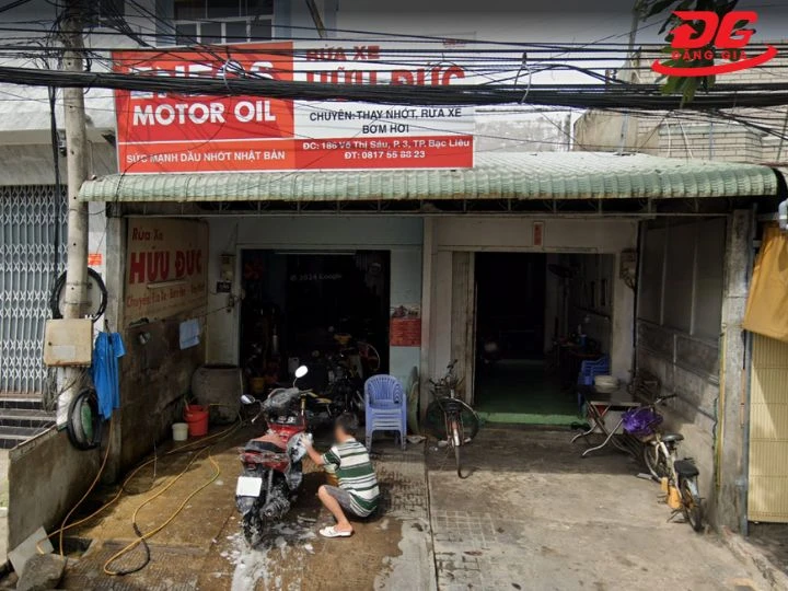 Tiệm rửa xe Bạc Liêu Hữu Đức