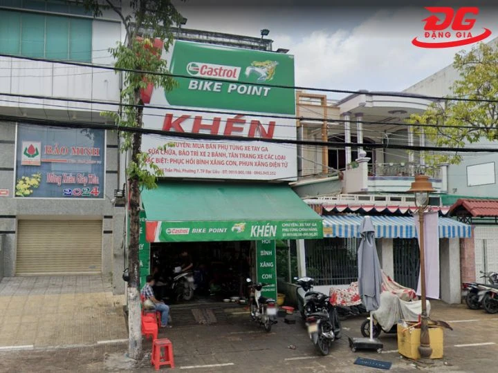 Tiệm rửa xe Bạc Liêu Khén