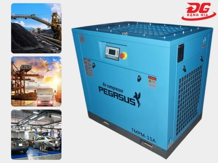 ứng dụng máy nén khí trục vít Pegasus TMPM15A