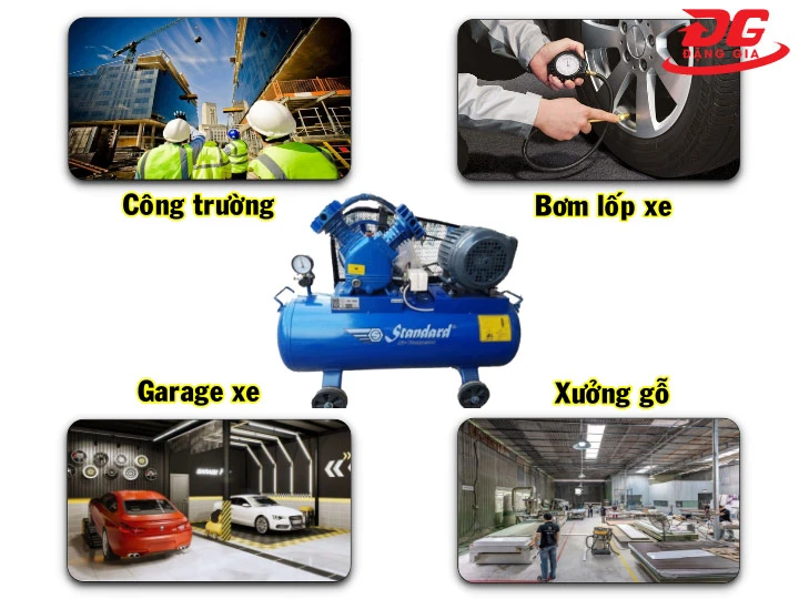 ứng dụng trong thực tiễn của máy nén hơi Standard