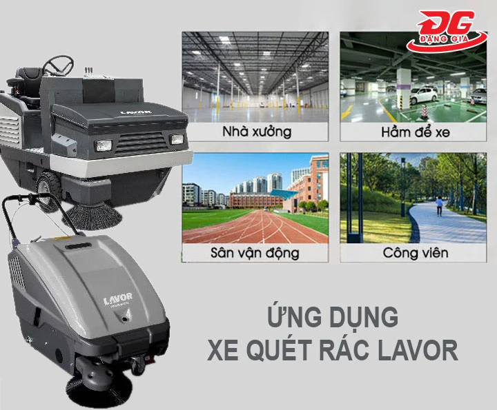 Ứng dụng của xe quét rác Lavor
