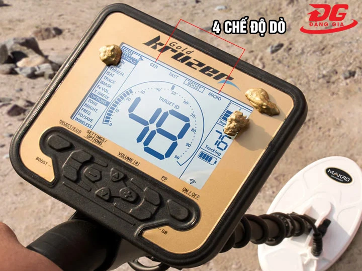 Chế độ máy dò vàng Gold Kruzer