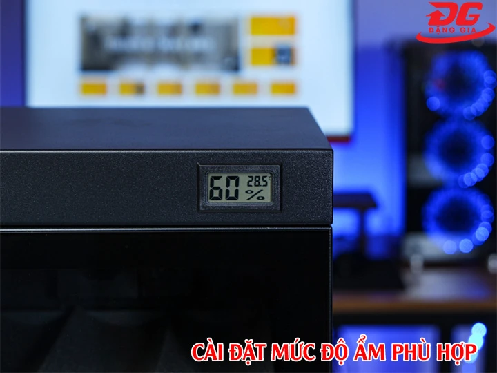 cài đặt mức độ ẩm phù hợp