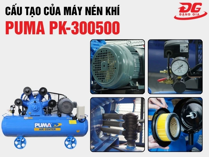 cấu tạo máy nén khí Puma PK-300500
