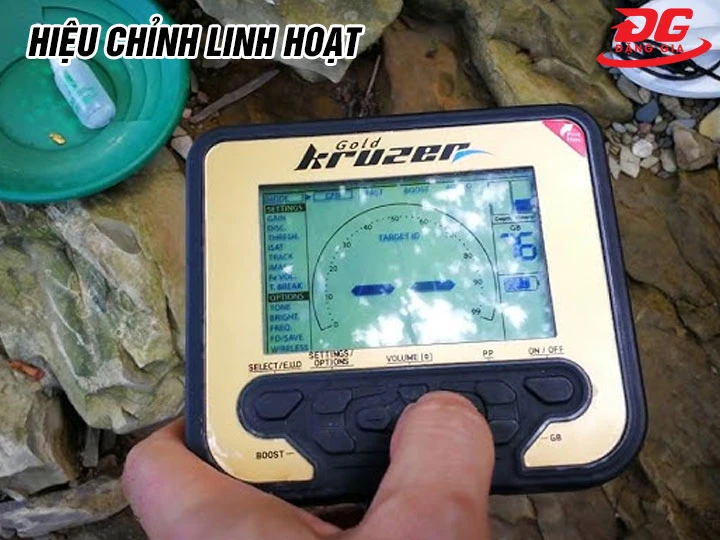 Chỉnh máy dò vàng Gold Kruzer