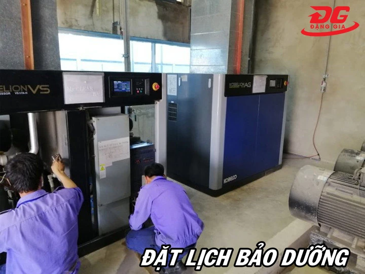 đặt lịch bảo dưỡng chuẩn chỉnh máy nén khí 100kW