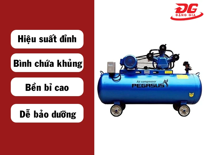 Tại sao máy nén khí Pegasus TM-W-2.0/12.5-500L được ưa chuộng