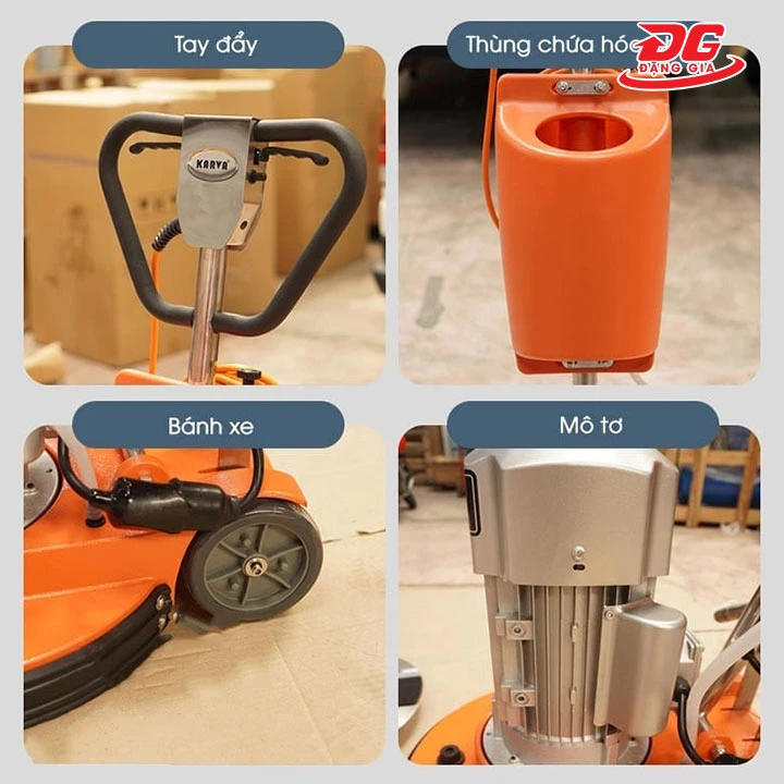 các bộ phận của máy mài sàn Karva
