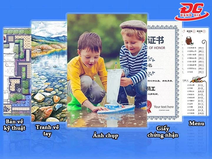 các giấy tờ nên ép plastic