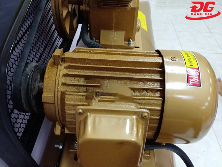 máy nén khí Pegasus TM-W-1.6/10 sử dụng động cơ dây đồng 3 pha