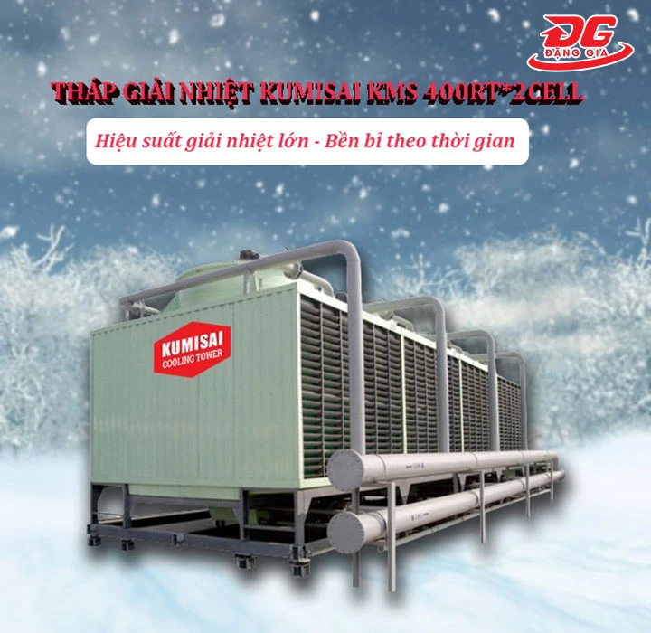 Tháp giải nhiệt Kumisai KMS 400RT*2cell