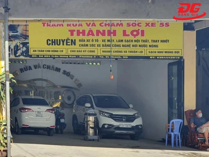 Tiệm rửa xe Hậu Giang 5S Thành Lợi