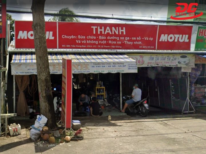 Tiệm rửa xe Hậu Giang Thanh
