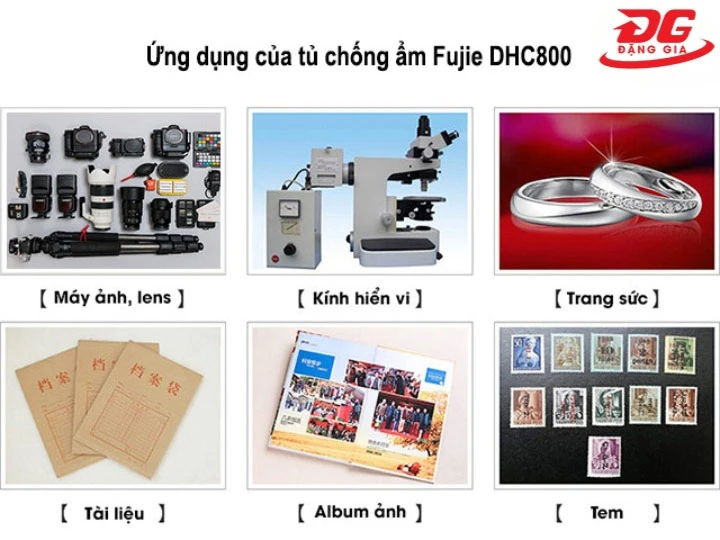 ứng dụng của tủ chống ẩm Fujie DHC 800