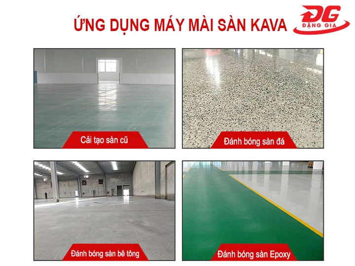 ứng dụng của máy mài sàn Karva