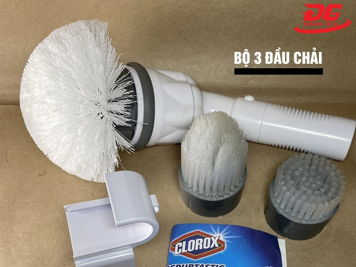 Bộ 3 đầu chải máy chà sàn Clorox ScrubTastic