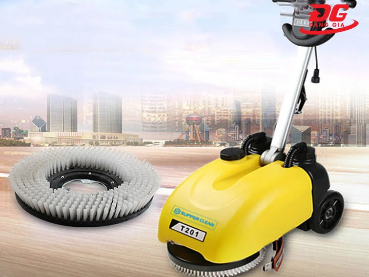 bàn chải Máy chà sàn liên hợp mini Supper Clean T201