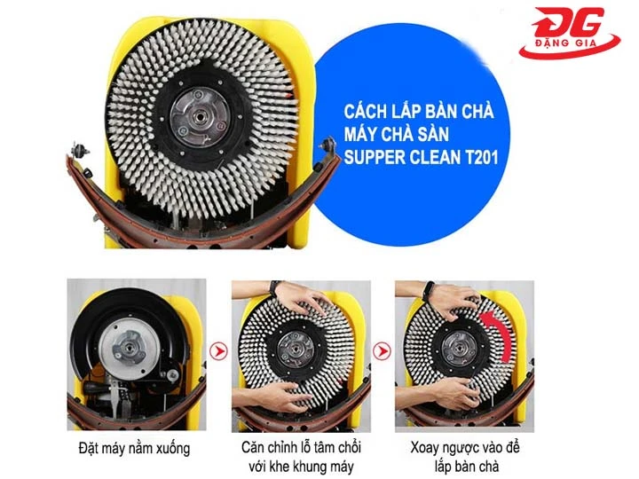 cách sử dụng máy chà sàn liên hợp mini Supper Clean