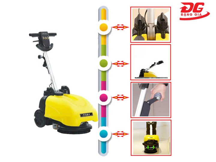 cần điều khiển Máy chà sàn liên hợp mini Supper Clean T201