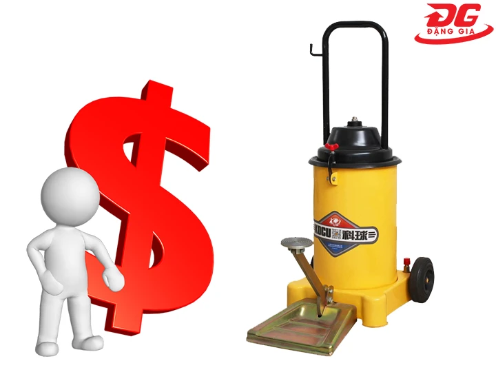máy bơm mỡ bằng chân có giá hợp lý