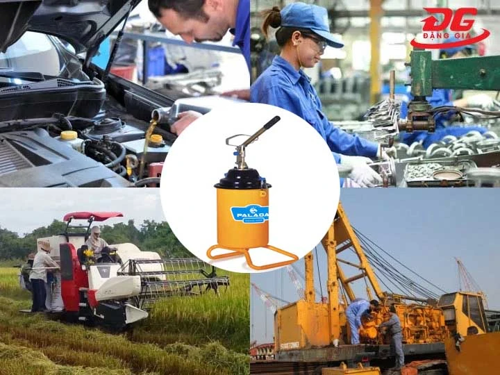 ứng dụng Máy bơm mỡ bằng tay Palada GZ-6S