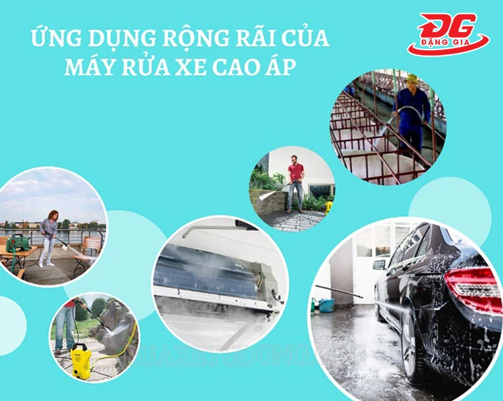 ứng dụng máy xịt rửa cao áp