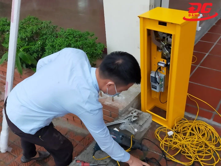 cách lắp barie tự động là đấu nối dây điện an toàn