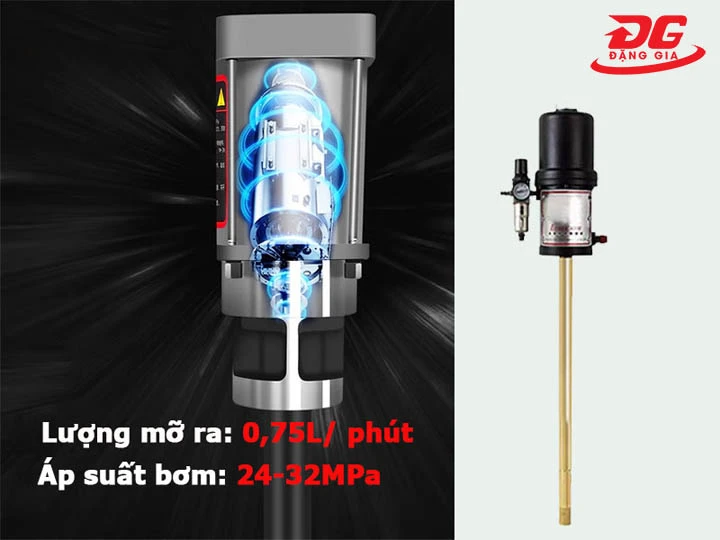 chọn mua Máy bơm mỡ khí nén Palada PD-175