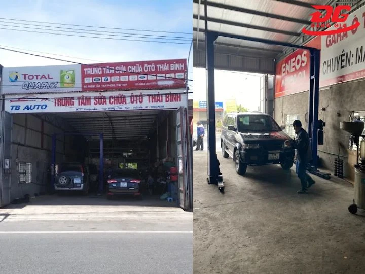 Tiệm rửa xe Thái Bình gara ô tô