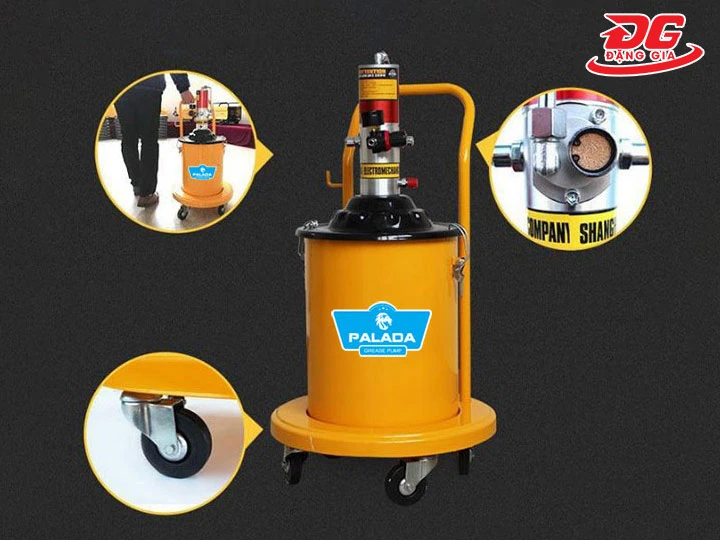 cấu tạo của máy bơm mỡ khí nén Palada PD-10