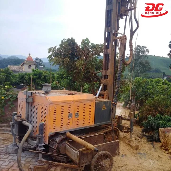 sử dụng máy nén khí khoan giếng