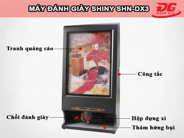 cấu tạo Máy đánh giày khách sạn Shiny SHN - DX3