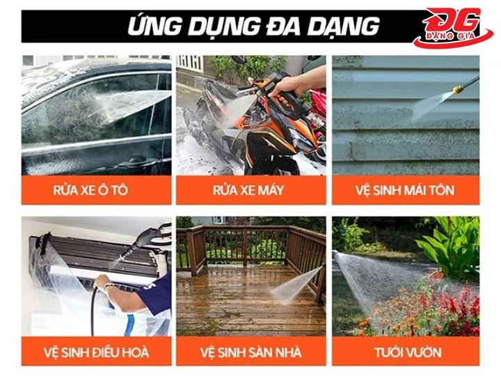 Ứng dụng Máy rửa xe V-JET STEAMMER 12E
