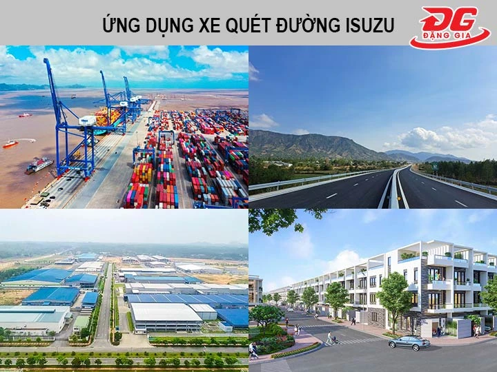 Ứng dụng của xe quét đường Isuzu