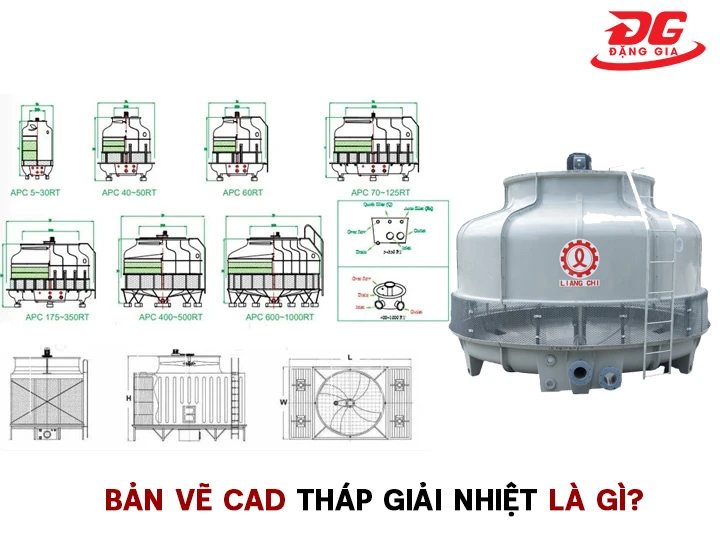 Bản vẽ cad tháp giải nhiệt là gì?
