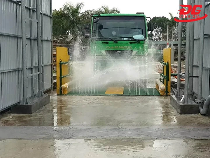 cầu rửa xe công trường áp lực khủng