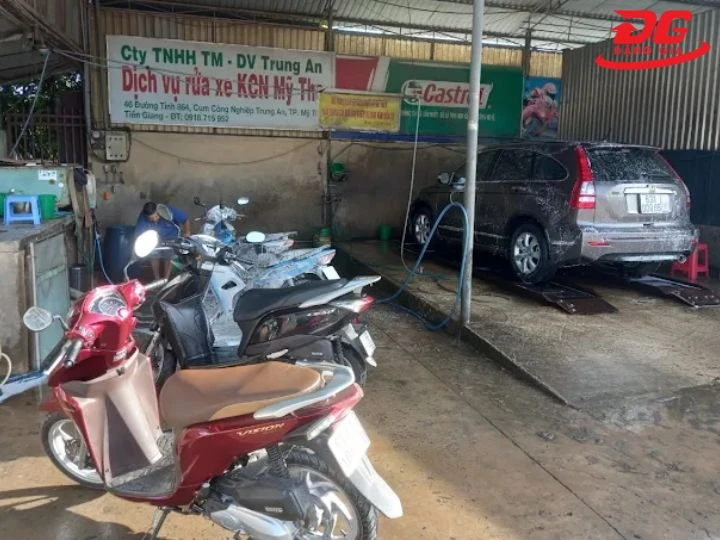 Tiệm rửa xe Tiền Giang Trung An