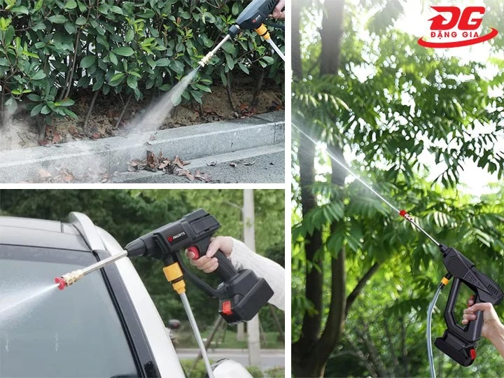 Ứng dụng máy rửa xe 24V