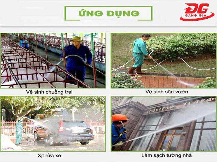 Ứng dụng của máy rửa xe Đài Loan