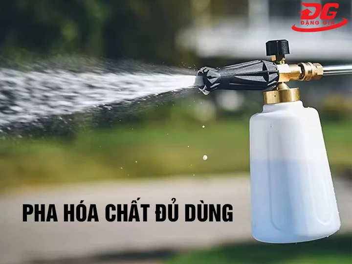 Pha mức hóa chất vừa đủ dùng