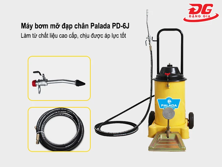 Máy bơm mỡ bằng chân Palada PD-6J siêu bền bỉ