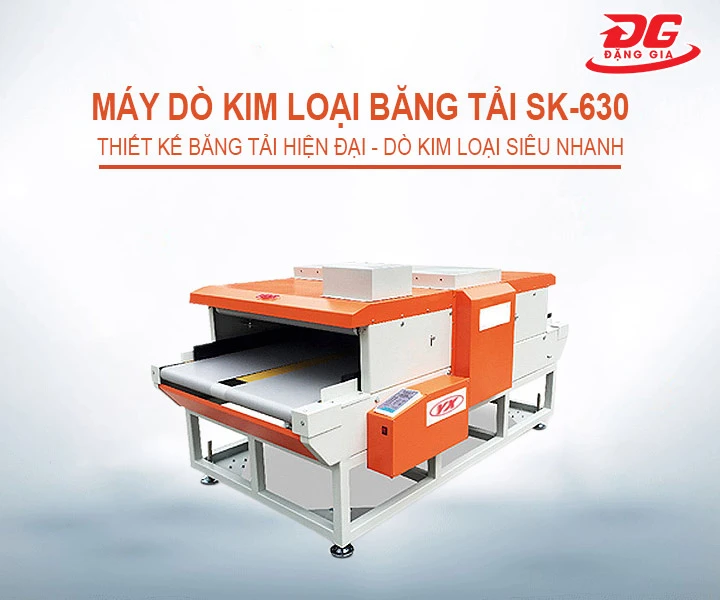 Máy dò kim loại băng tải SK-630 dò kim loại nhanh