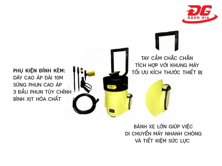 phụ kiện Máy bơm rửa xe mini V-Jet VJ 90P