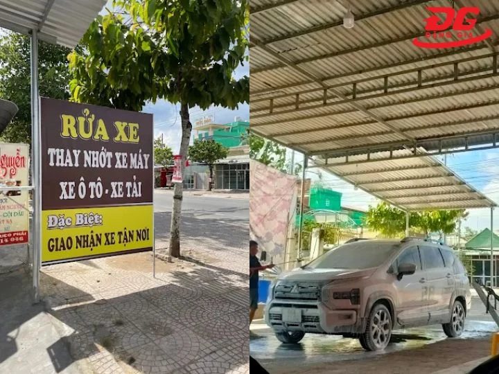 Tiệm rửa xe Vĩnh Long Thái Trân